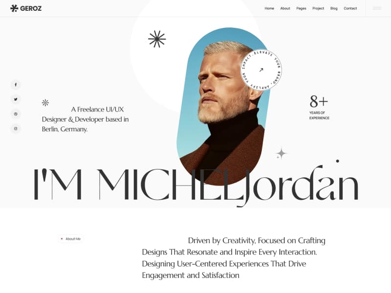Geroz - Creative Portfolio Template